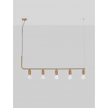Lampa wisząca mosiężna Denno V - Elegancki design | Decolab24