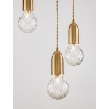 Lampa wisząca mosiężna Denno III - Elegancki design | Decolab24
