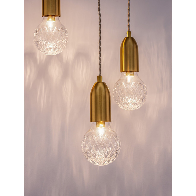Lampa wisząca mosiężna Denno III - Elegancki design | Decolab24