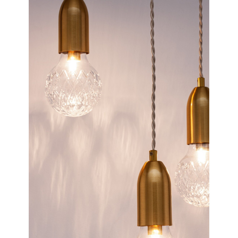 Lampa wisząca mosiężna Denno III - Elegancki design | Decolab24