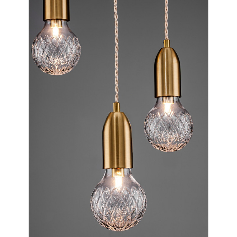 Lampa wisząca mosiężna Denno III - Elegancki design | Decolab24
