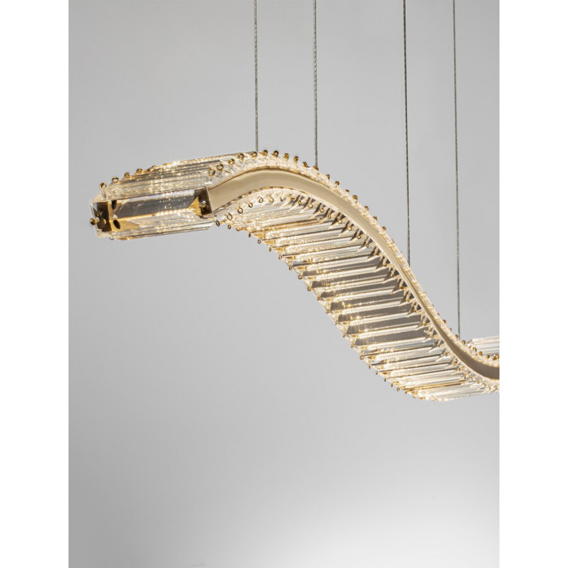 Lampa wisząca kryształowa Queen | Glamour, LED, 100cm