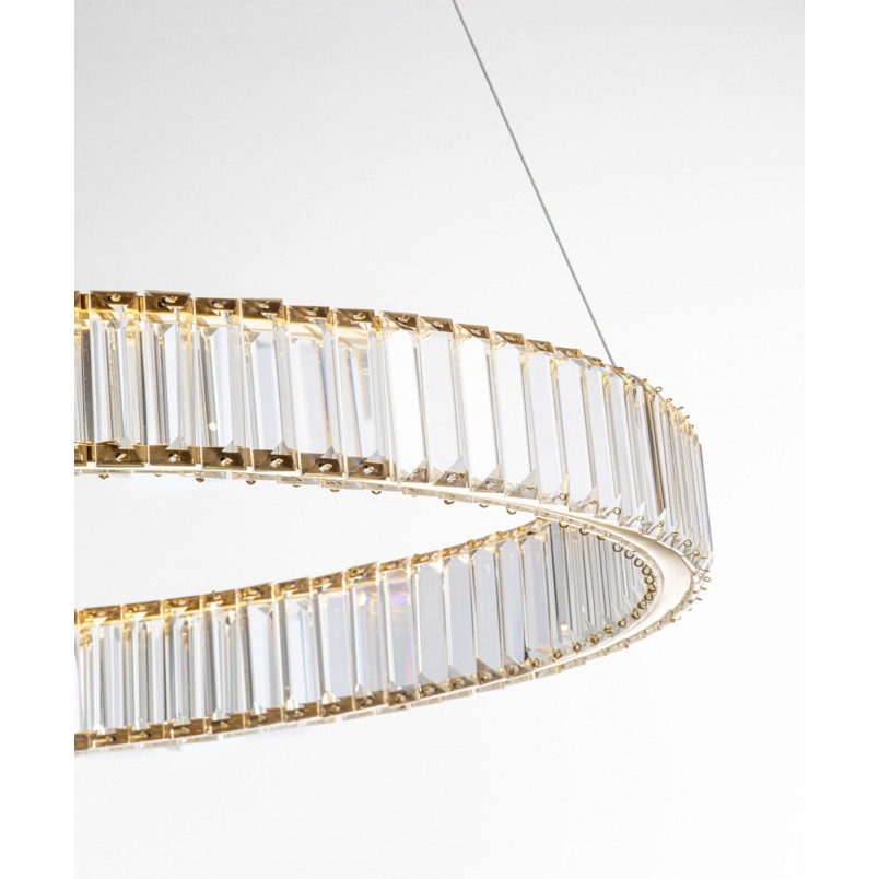 Lampa Wisząca Kryształowa Glamour Queen LED 60cm - Elegancki Design