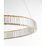 Lampa Wisząca Kryształowa Glamour Queen LED 60cm - Elegancki Design