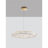 Lampa Wisząca Kryształowa Glamour Queen LED 60cm - Elegancki Design
