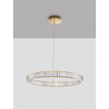 Lampa Wisząca Kryształowa Glamour Queen LED 60cm - Elegancki Design