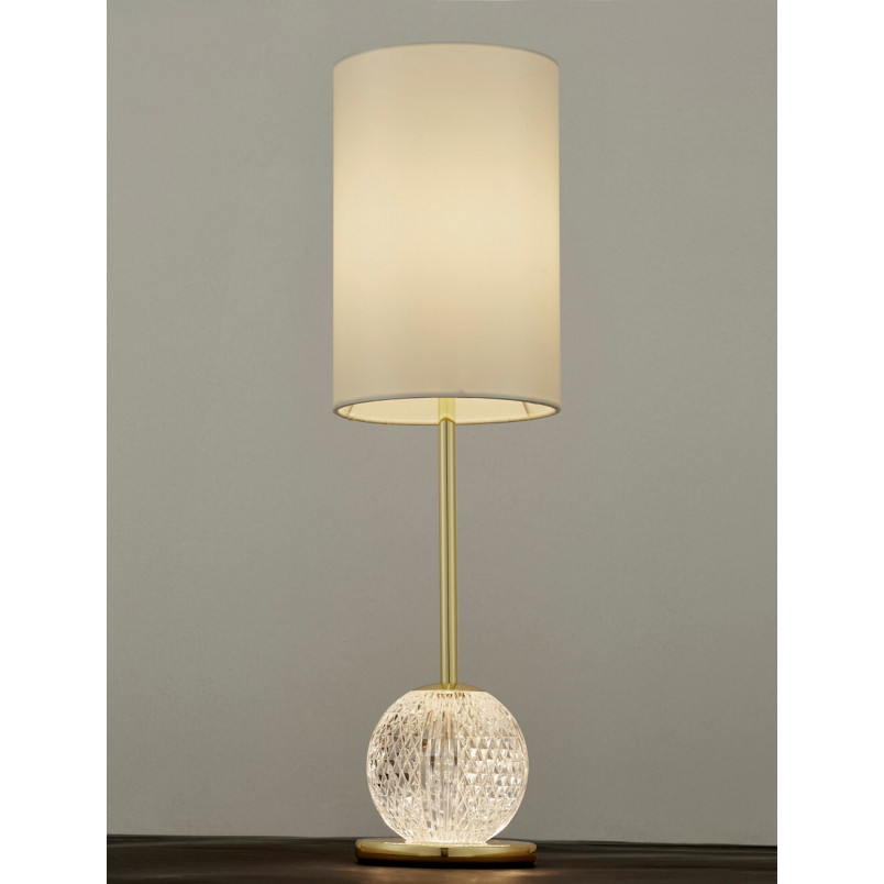 Lampka nocna Jewels | Glamour, LED, Złota - Decolab24