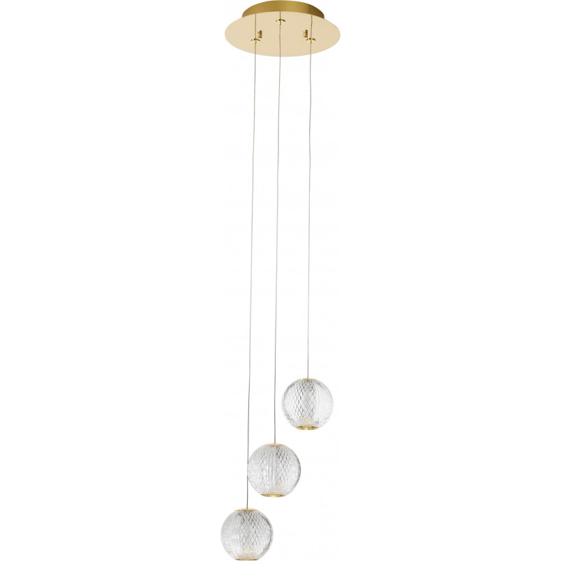 Lampa wisząca Jewels LED | Złote kule szklane | Decolab24