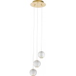 Lampa wisząca Jewels LED | Złote kule szklane | Decolab24