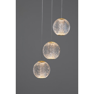 Lampa wisząca Jewels LED | Złote kule szklane | Decolab24