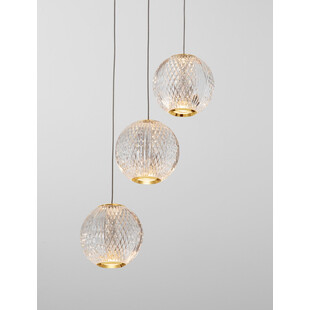 Lampa wisząca Jewels LED | Złote kule szklane | Decolab24