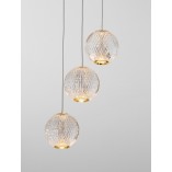 Lampa wisząca Jewels LED | Złote kule szklane | Decolab24