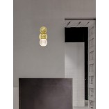 Kinkiet Glamour Conti LED Złoty - Eleganckie Oświetlenie