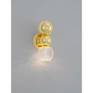 Kinkiet Glamour Conti LED Złoty - Eleganckie Oświetlenie