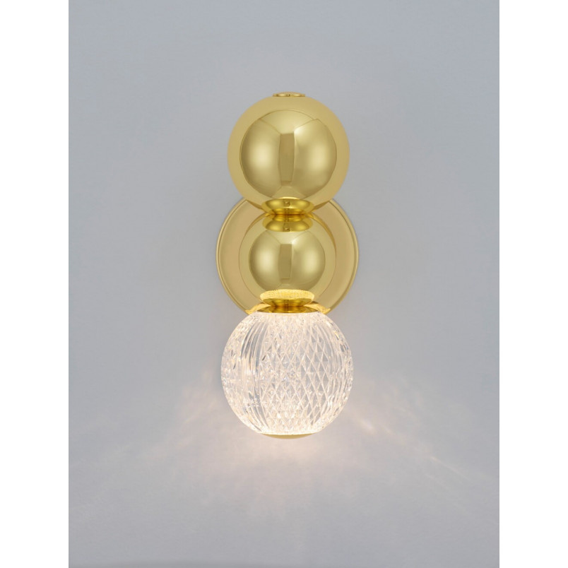 Kinkiet Glamour Conti LED Złoty - Eleganckie Oświetlenie