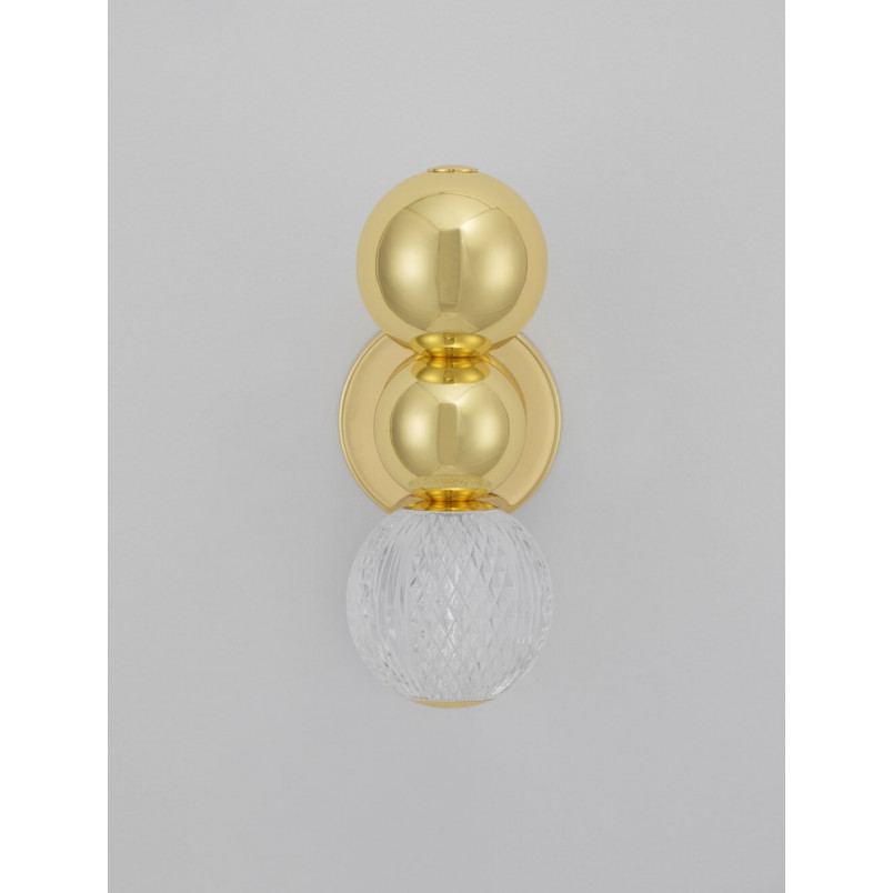 Kinkiet Glamour Conti LED Złoty - Eleganckie Oświetlenie