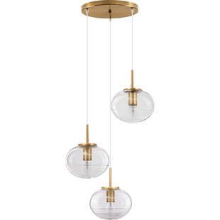 Lampa Wisząca Retro Lenart III - Szkło, Mosiądz | Decolab24