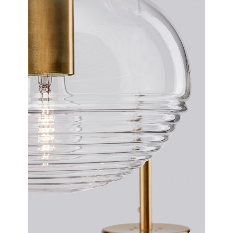 Lampa Wisząca Retro Lenart III - Szkło, Mosiądz | Decolab24
