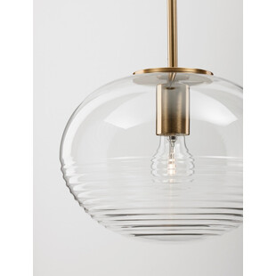 Lampa wisząca Retro Lenart | Szkło, Mosiądz, E27