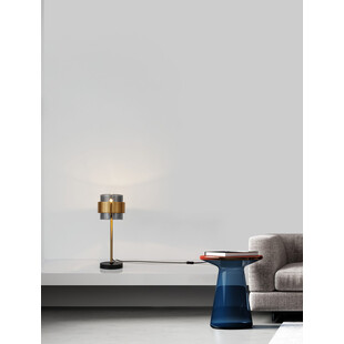 Lampa stołowa szklana glamour Nanno | Decolab24