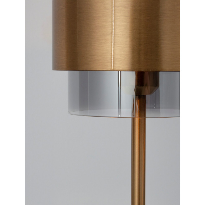 Lampa stołowa szklana glamour Nanno | Decolab24