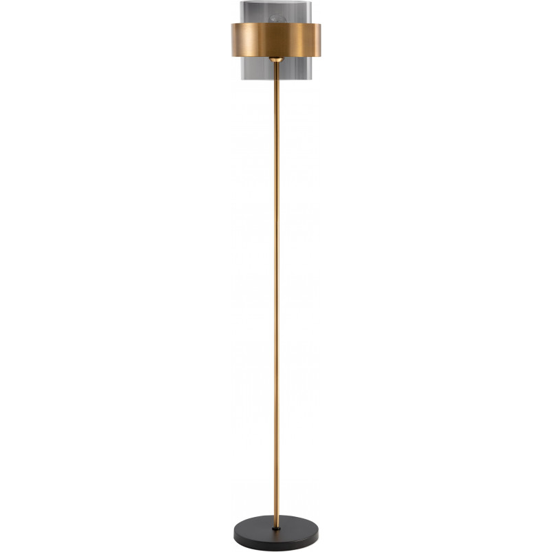 Lampa podłogowa szklana Nanno | Mosiądz, Glamour | Decolab24