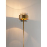 Lampa podłogowa szklana Nanno | Mosiądz, Glamour | Decolab24