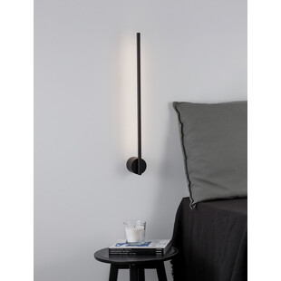 Kinkiet LED czarny Sai Straight 60cm - Minimalistyczny Design