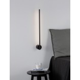 Kinkiet LED czarny Sai Straight 60cm - Minimalistyczny Design