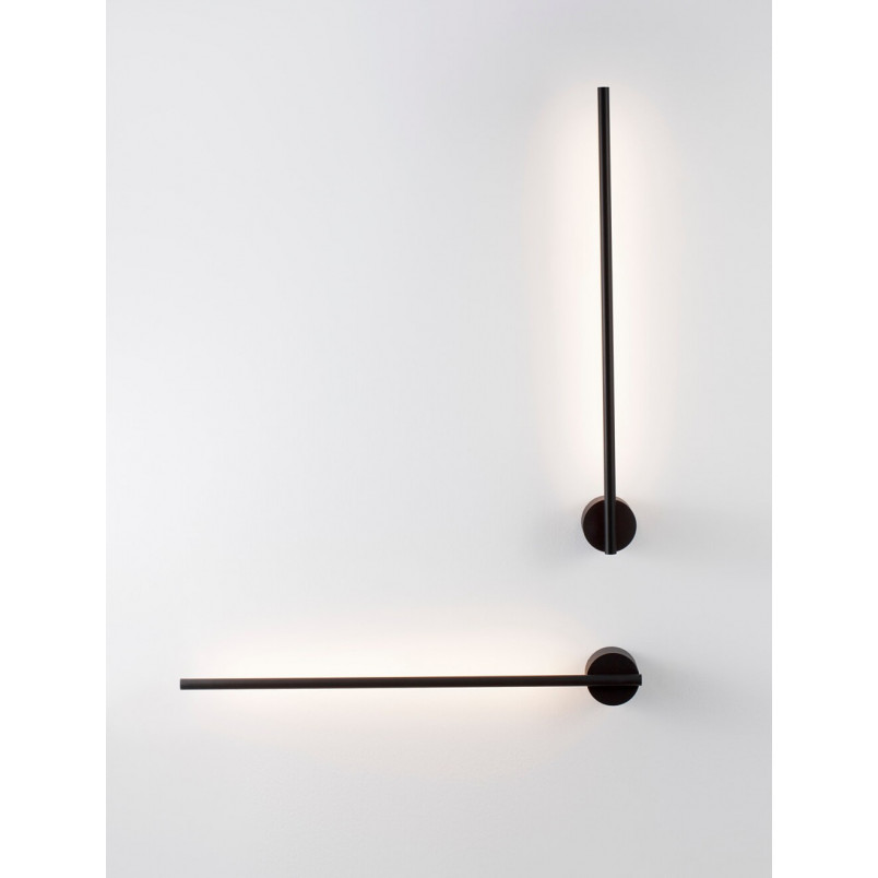Kinkiet LED czarny Sai Straight 60cm - Minimalistyczny Design