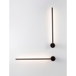 Kinkiet LED czarny Sai Straight 60cm - Minimalistyczny Design