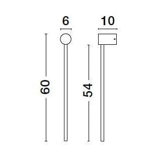 Kinkiet LED czarny 60cm - Minimalistyczny design | Decolab24