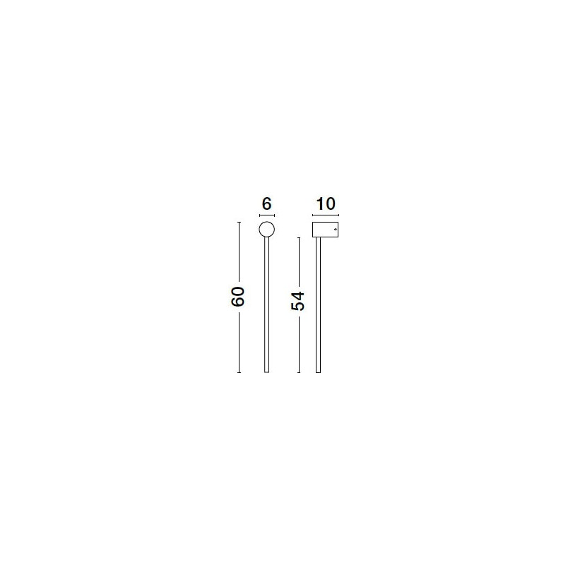 Kinkiet LED czarny 60cm - Minimalistyczny design | Decolab24