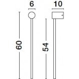 Kinkiet LED czarny 60cm - Minimalistyczny design | Decolab24