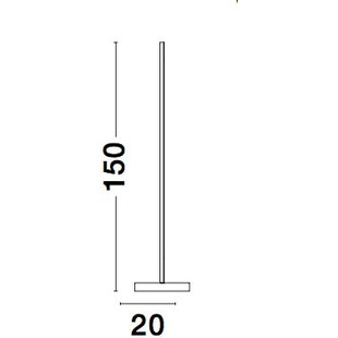Lampa podłogowa LED Simple - Nowoczesny design, 150cm - Decolab24