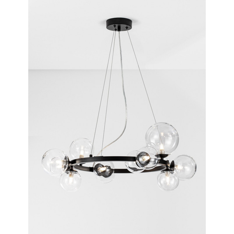 Lampa wisząca Nerro - szkło, kule | Decolab24