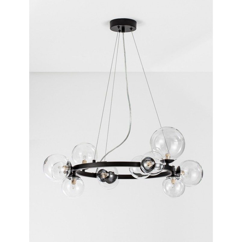 Lampa wisząca Nerro - szkło, kule | Decolab24
