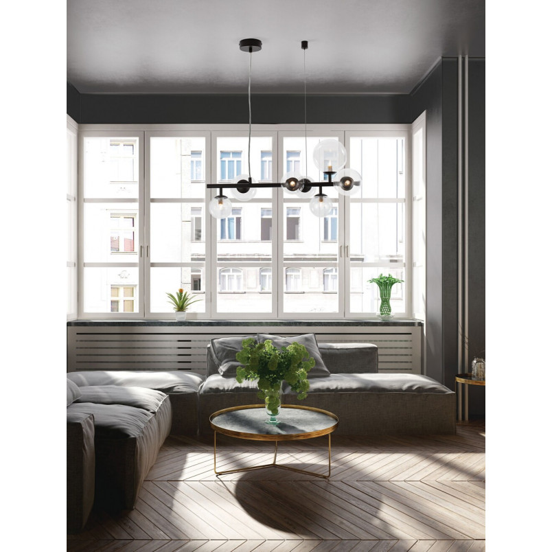 Lampa wisząca Nerro Long - szkło, 65cm | Decolab24