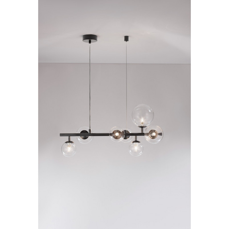 Lampa wisząca Nerro Long - szkło, 65cm | Decolab24
