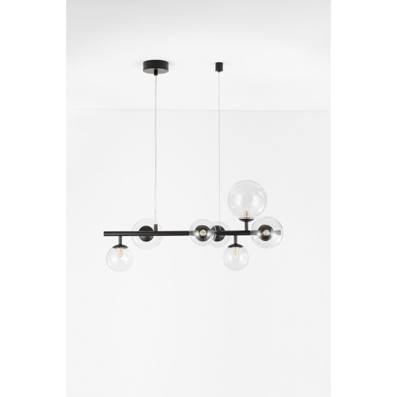Lampa wisząca Nerro Long - szkło, 65cm | Decolab24