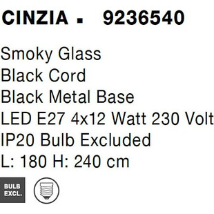 Lampa wisząca Bulgy IV - szkło dymione, styl retro | Decolab24