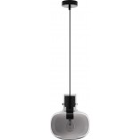 Lampa Wisząca Retro Bulgy | Szkło Dymione 22cm - Decolab24