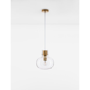 Lampa wisząca Bulgy - Szkło, Mosiądz | Decolab24