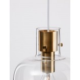 Lampa wisząca Bulgy - Szkło, Mosiądz | Decolab24