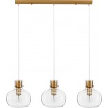 Lampa wisząca Bulgy III - szklana, retro, 86cm | Decolab24