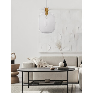 Lampa wisząca Bulgy | Szkło, Retro, E27 - Decolab24