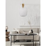 Lampa wisząca Bulgy | Szkło, Retro, E27 - Decolab24
