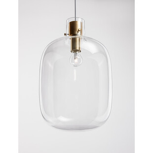 Lampa wisząca Bulgy | Szkło, Retro, E27 - Decolab24