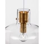 Lampa wisząca Bulgy | Szkło, Retro, E27 - Decolab24