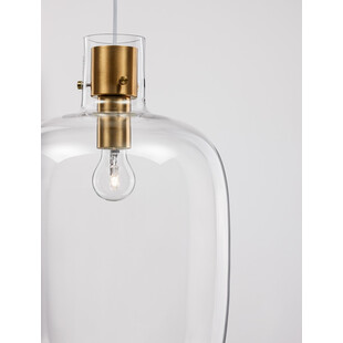 Lampa wisząca Bulgy | Szkło, Retro, E27 - Decolab24